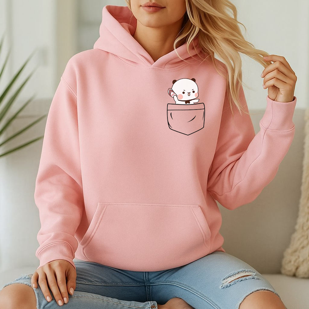 Bubu & Dudu Couple Hoodie β Pocket Love Tee