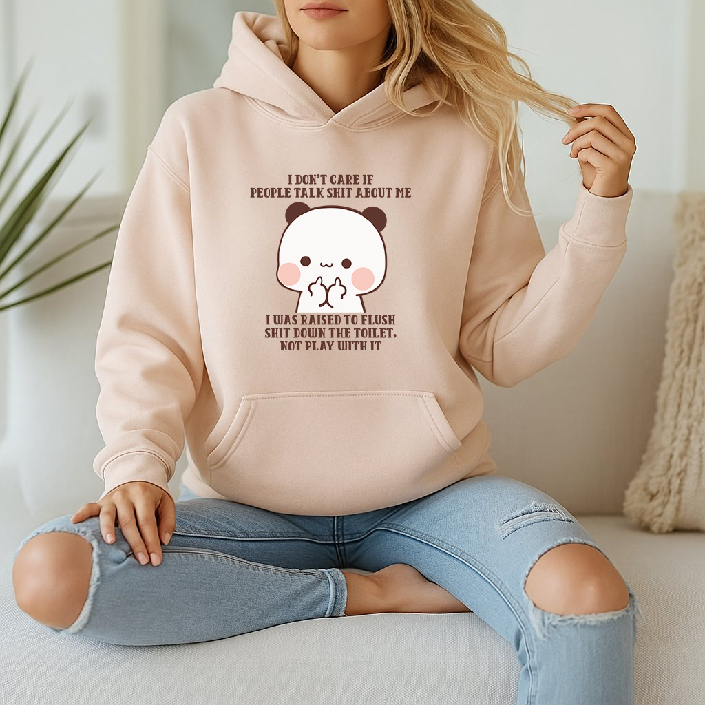 Funny Sarcastic Quote Hoodie – Bubu Cute Panda Unisex Pullover