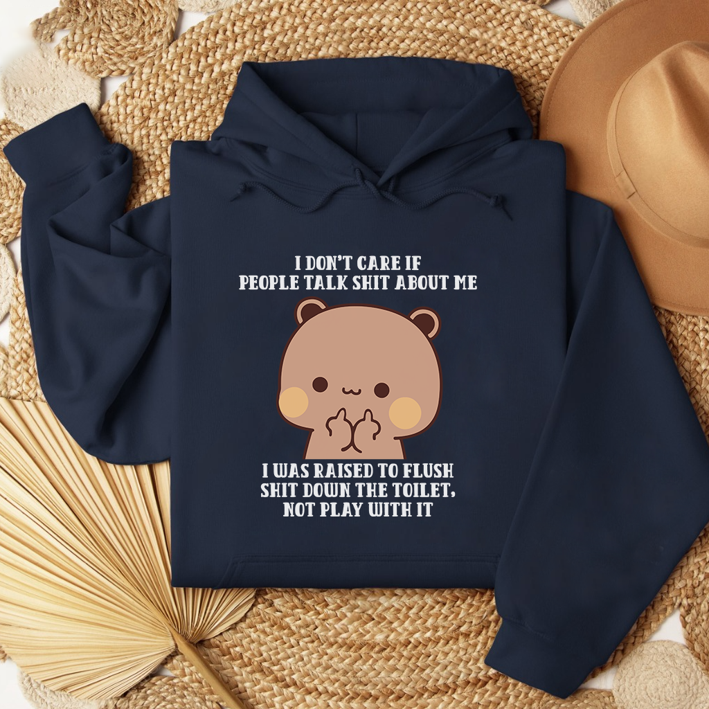 Matching Bubu & Dudu Hoodies – I Don’t Care Quote