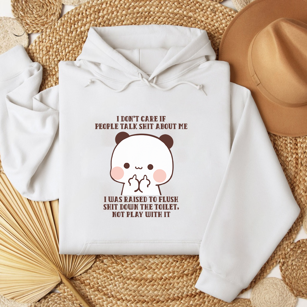 Matching Bubu & Dudu Hoodies – I Don’t Care Quote