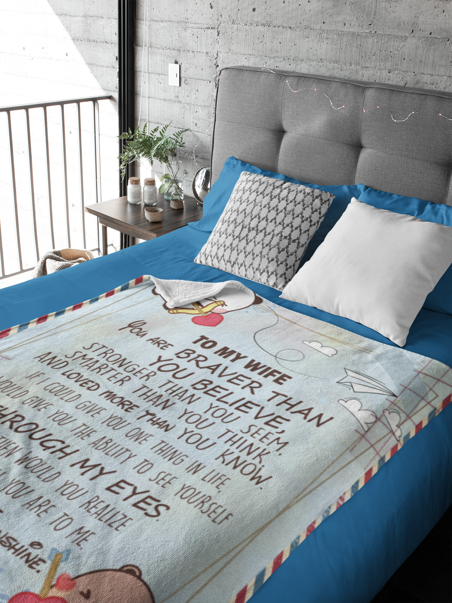 Wife Gift Blanket – Romantic & Inspirational Cozy Throw