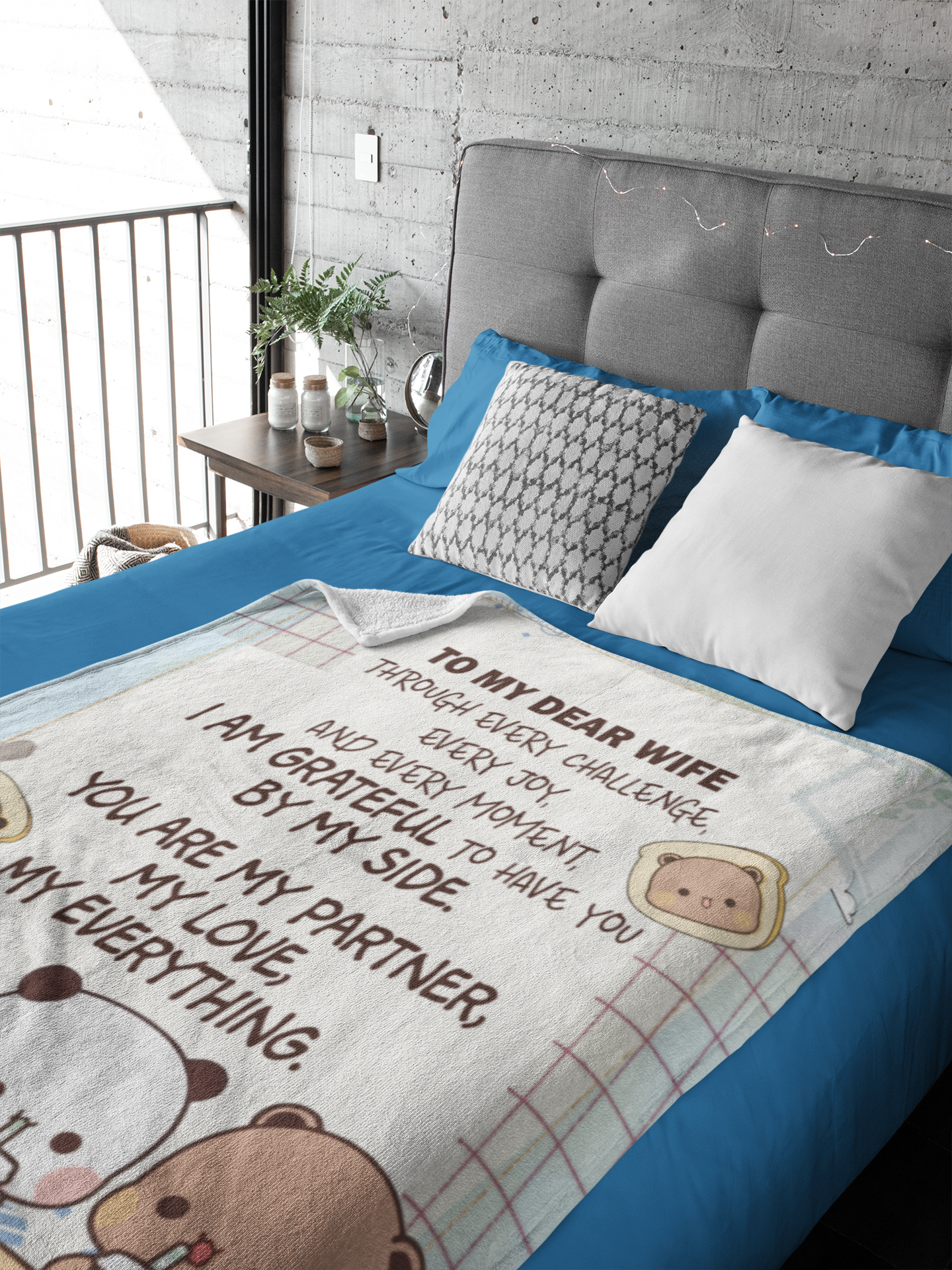 Wife Gift Blanket – My Partner, My Love, My Everything
