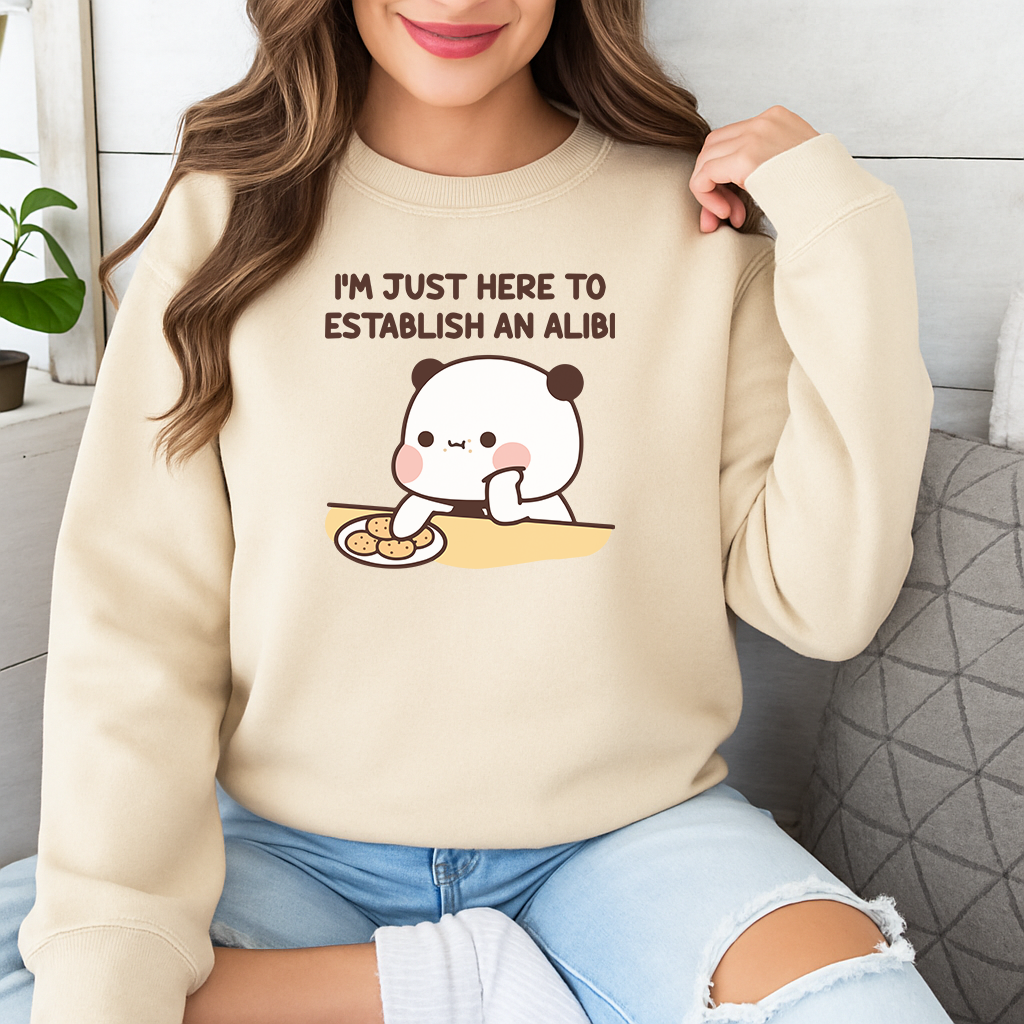 Alibi Couple Sweatshirts – Too Cute to Be Guilty Bubu