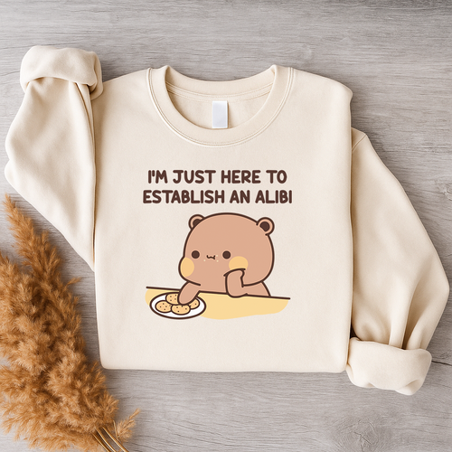 Alibi Couple Sweatshirts – Too Cute to Be Guilty Dudu