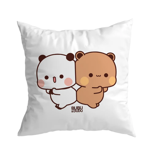 Bubu & Dudu "Back to Back" Pillow – Cute Couple Pillow - Heybubududu