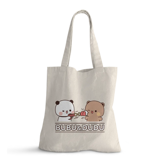 Bubu & Dudu - "Punch!" Cotton Tote Bag