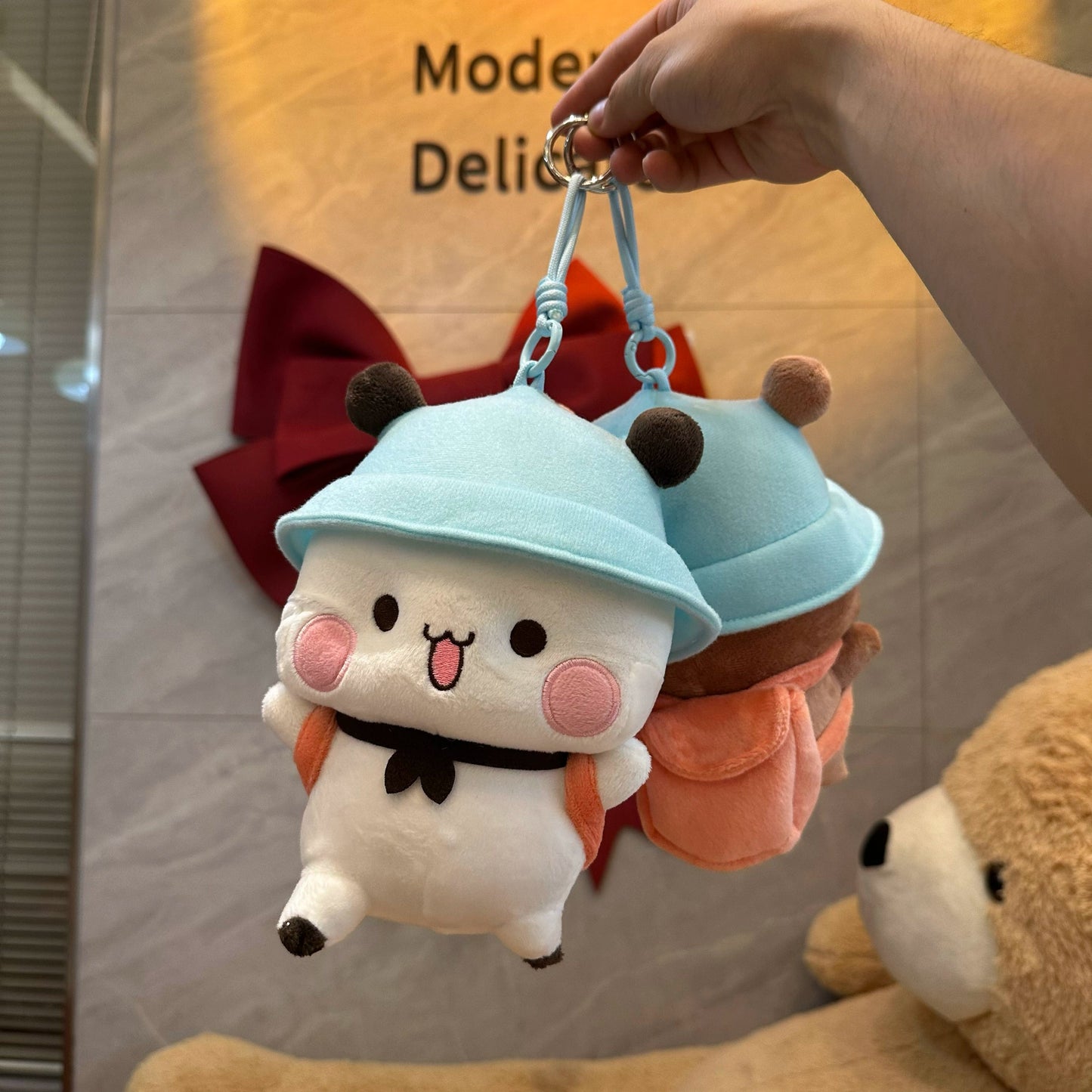 Bubu & Dudu Plush Keychain – Explorer Edition