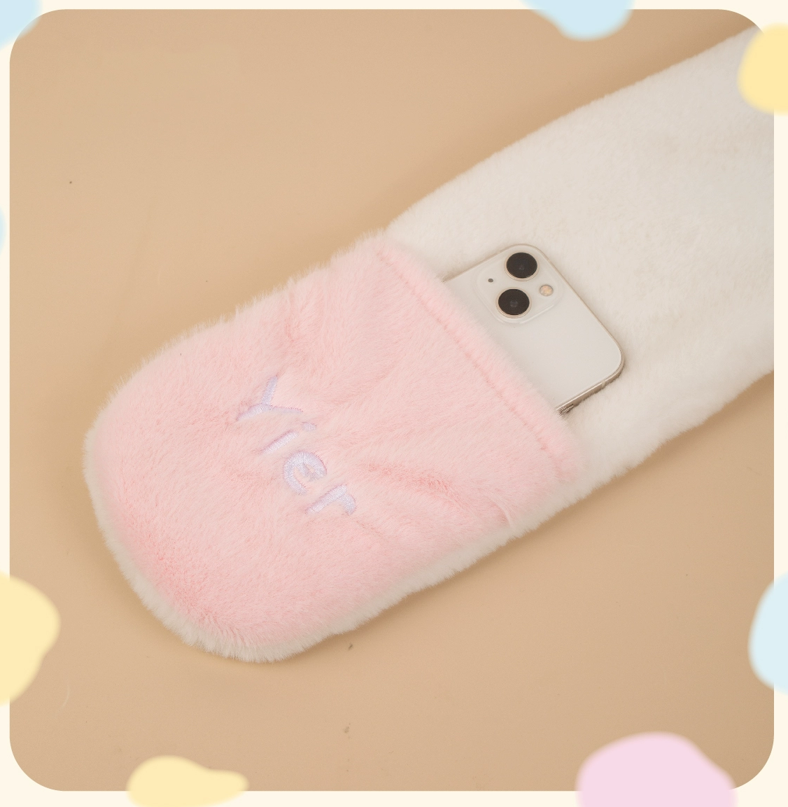 3-in-1 Plush Bear Winter Scarf – Hood, Mittens & Warmth in One!