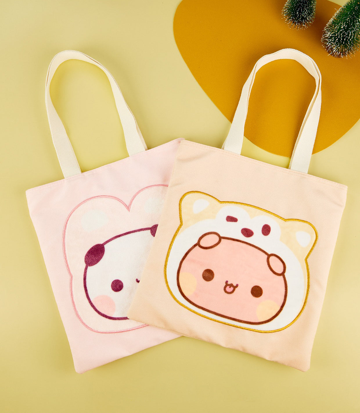 Bubu & Dudu Pastel Canvas Tote Set