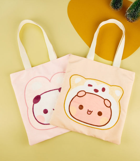 Bubu & Dudu Pastel Canvas Tote Set