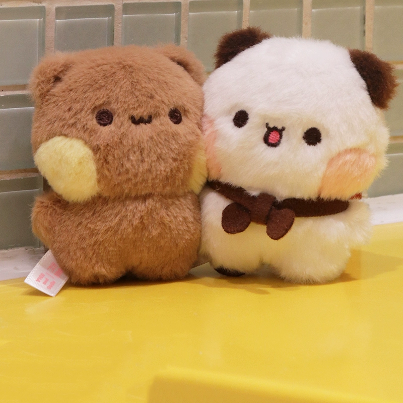 Bubu & Dudu Magnetic Plush Keychain - Cute Bear Pair