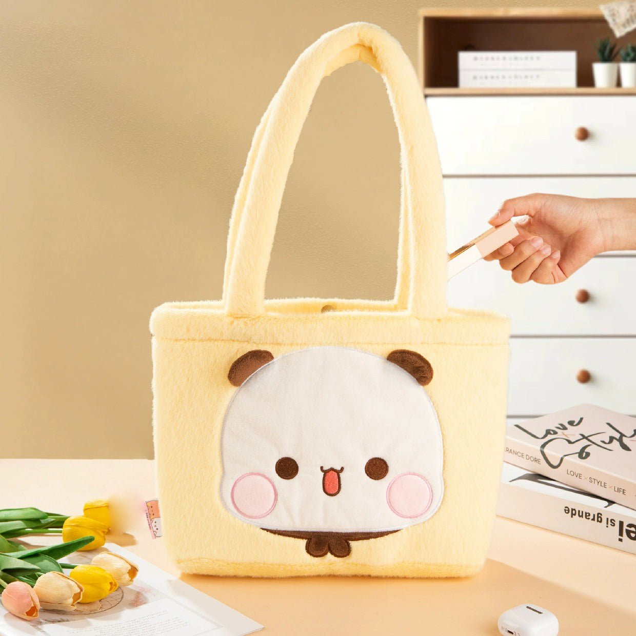 Bubu & Dudu Soft Fleece Tote – Sunny Edition