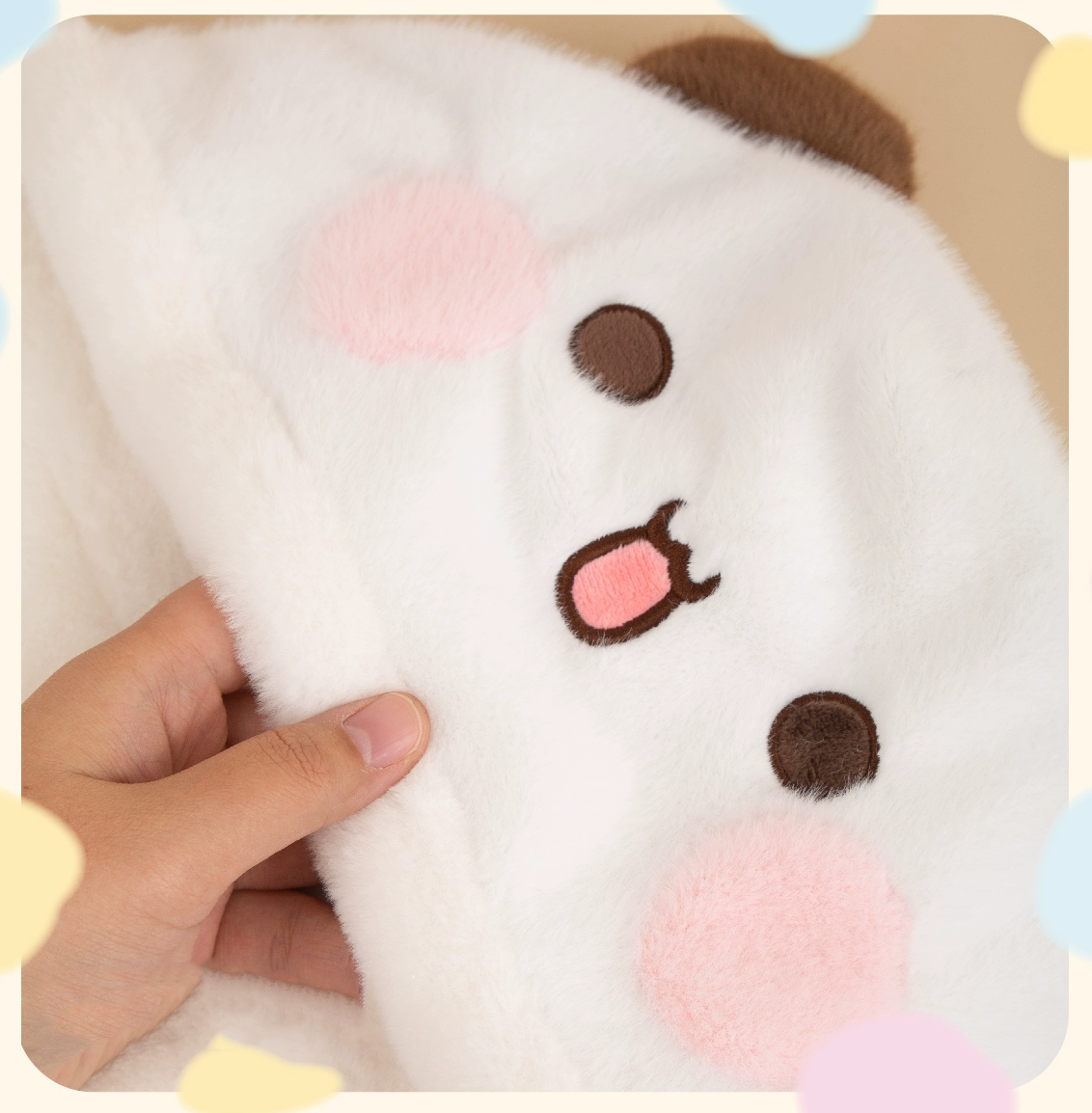 3-in-1 Plush Bear Winter Scarf – Hood, Mittens & Warmth in One!