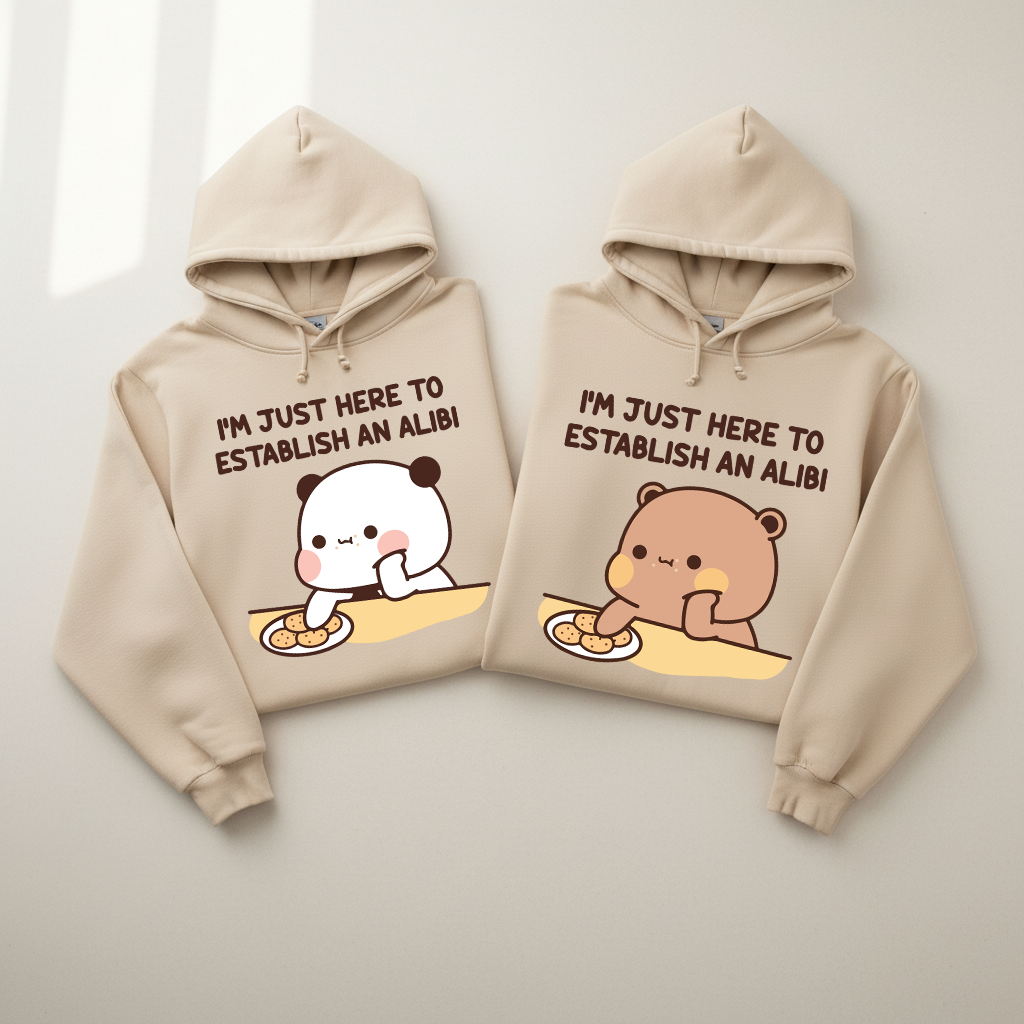 Bubu & Dudu Couple Hoodies – Funny Alibi Design