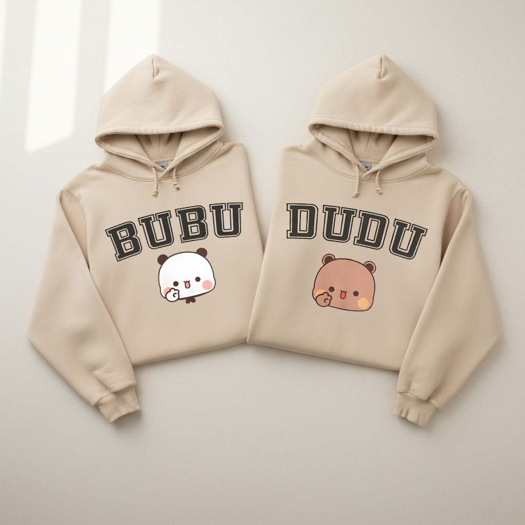 Bubu & Dudu Couple Hoodies – Comfy & Cute Design