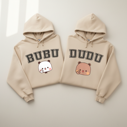 Bubu & Dudu Couple Hoodies – Comfy & Cute Design