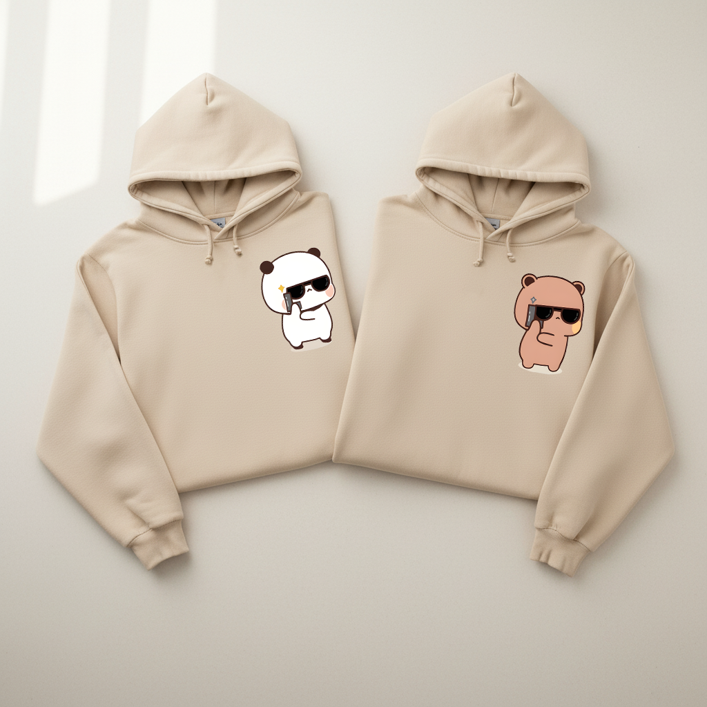Bubu & Dudu Matching Gangster Hoodies for Couples