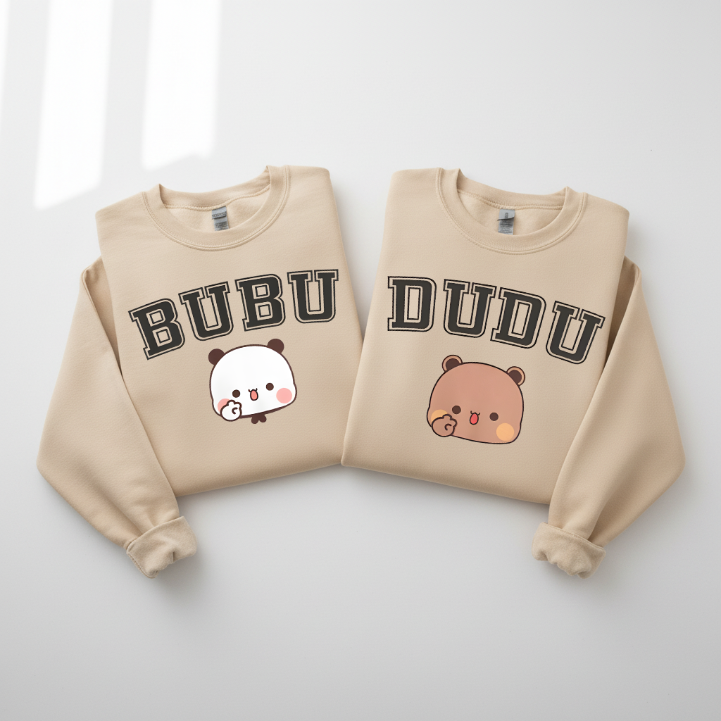 Bubu & Dudu Couple Sweatshirt – Comfy & Cute Design