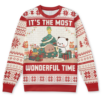 Bubu & Dudu Christmas Sweater – Cozy "Wonderful Time" Edition