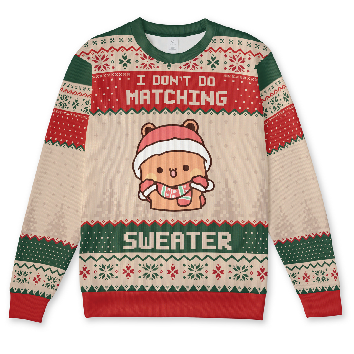 Bubu & Dudu Christmas Sweater – "I Don't Do Matching, But I Do" Funny Couple Edition