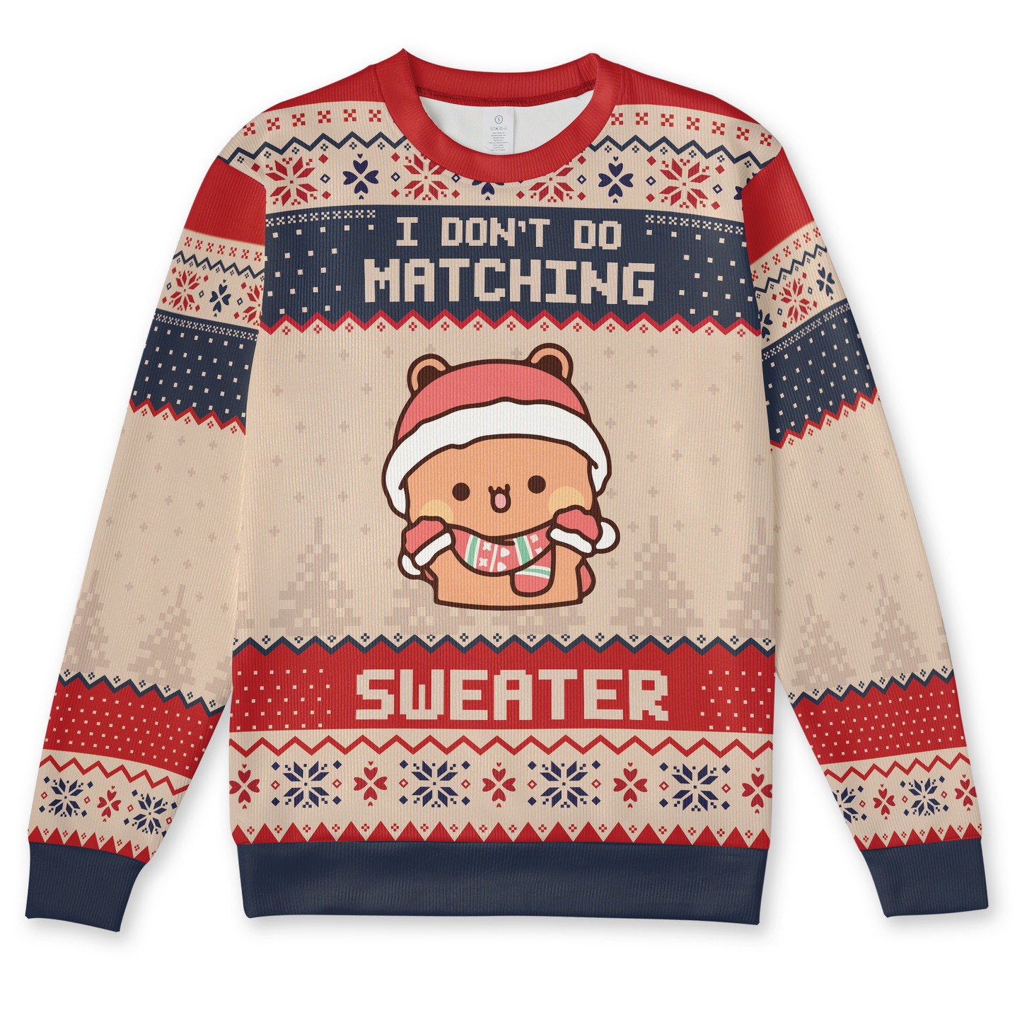 Bubu & Dudu Christmas Sweater – "I Don't Do Matching, But I Do" Funny Couple Edition