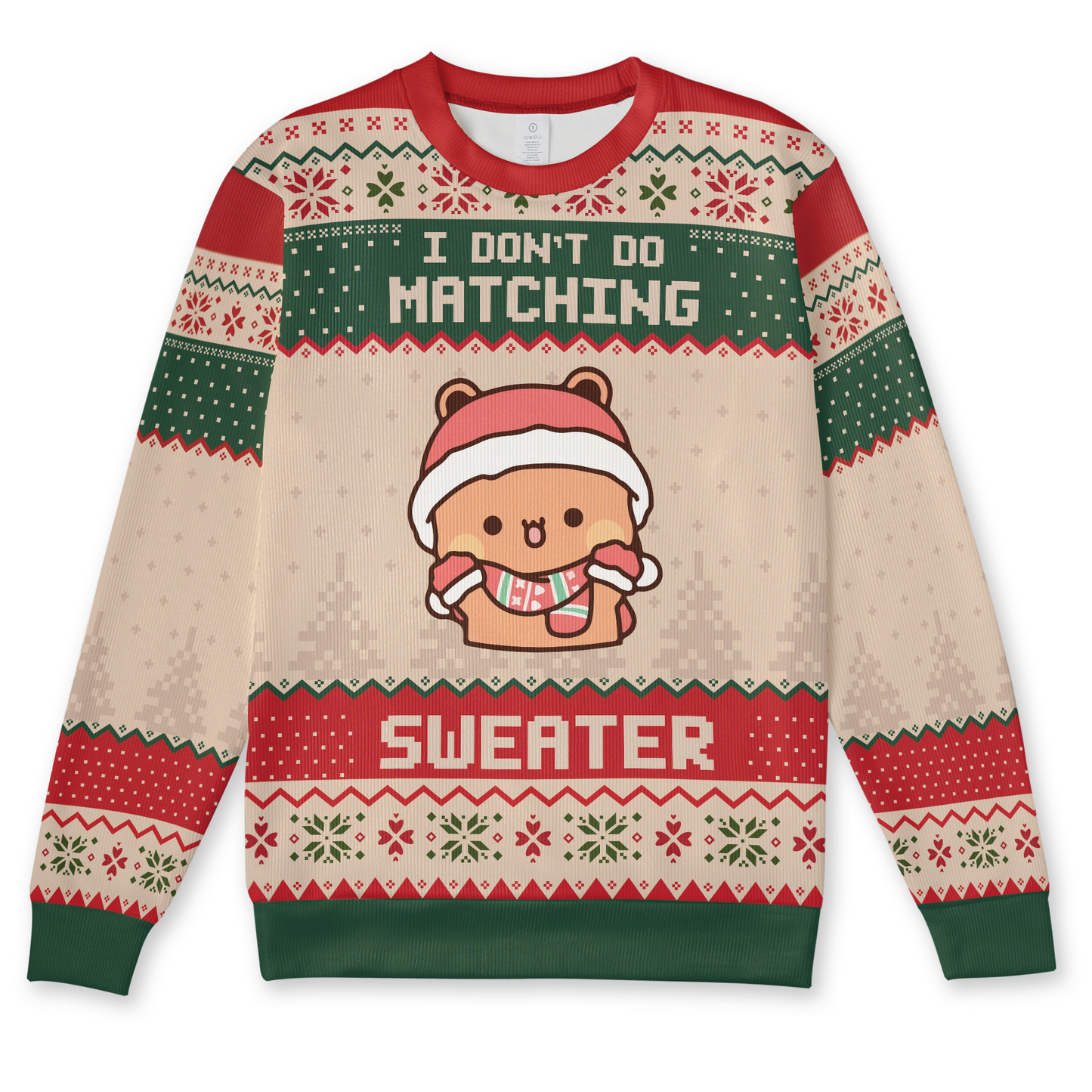 Bubu & Dudu Christmas Sweater – "I Don't Do Matching, But I Do" Funny Couple Edition