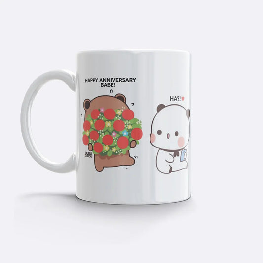 Bubu & Dudu "Happy Anniversary!" Mug – Perfect Gift for Couples - Heybubududu