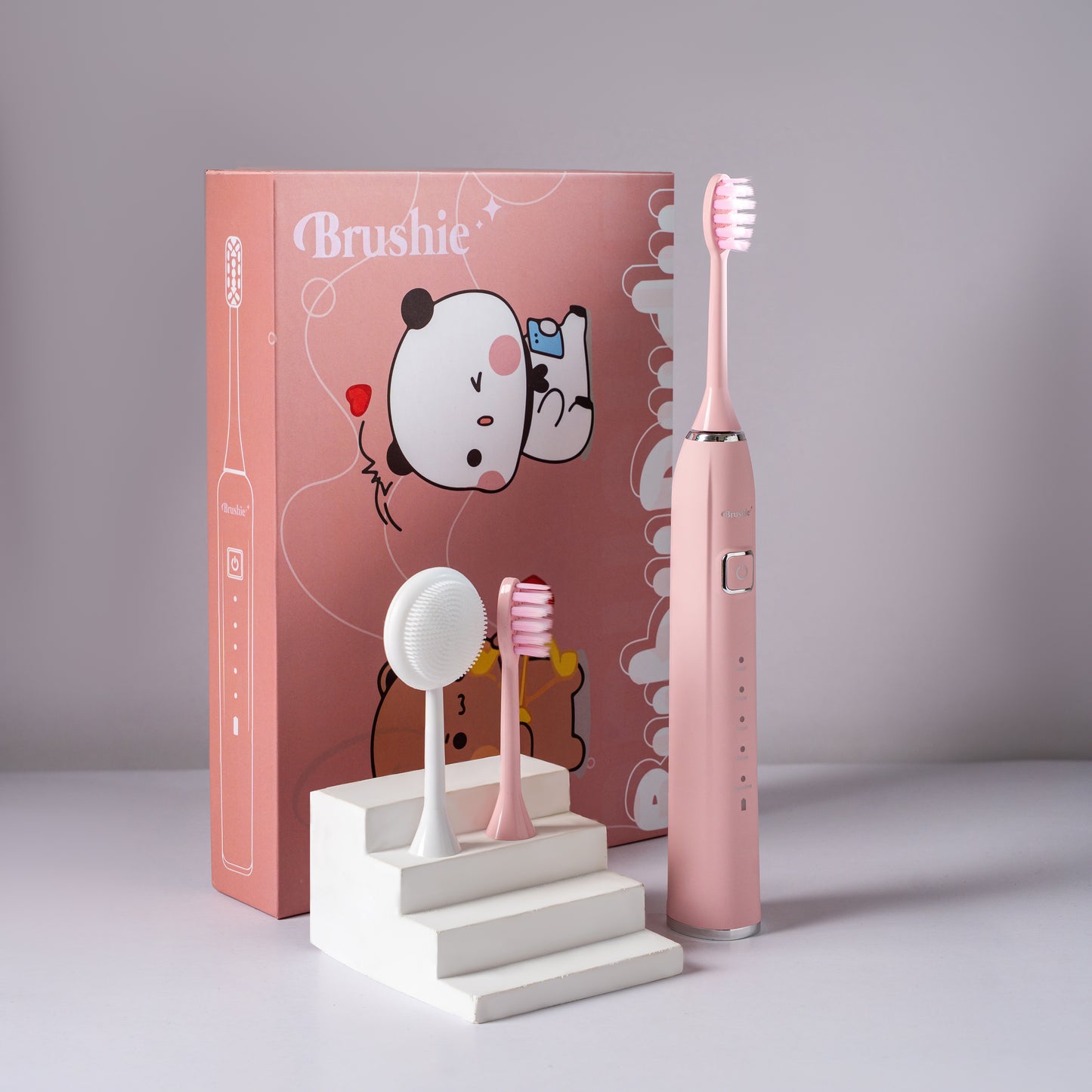 Brushie Sonic Electric Toothbrush 5-in-1 with Facial Cleansing – Bubu & Dudu Edition