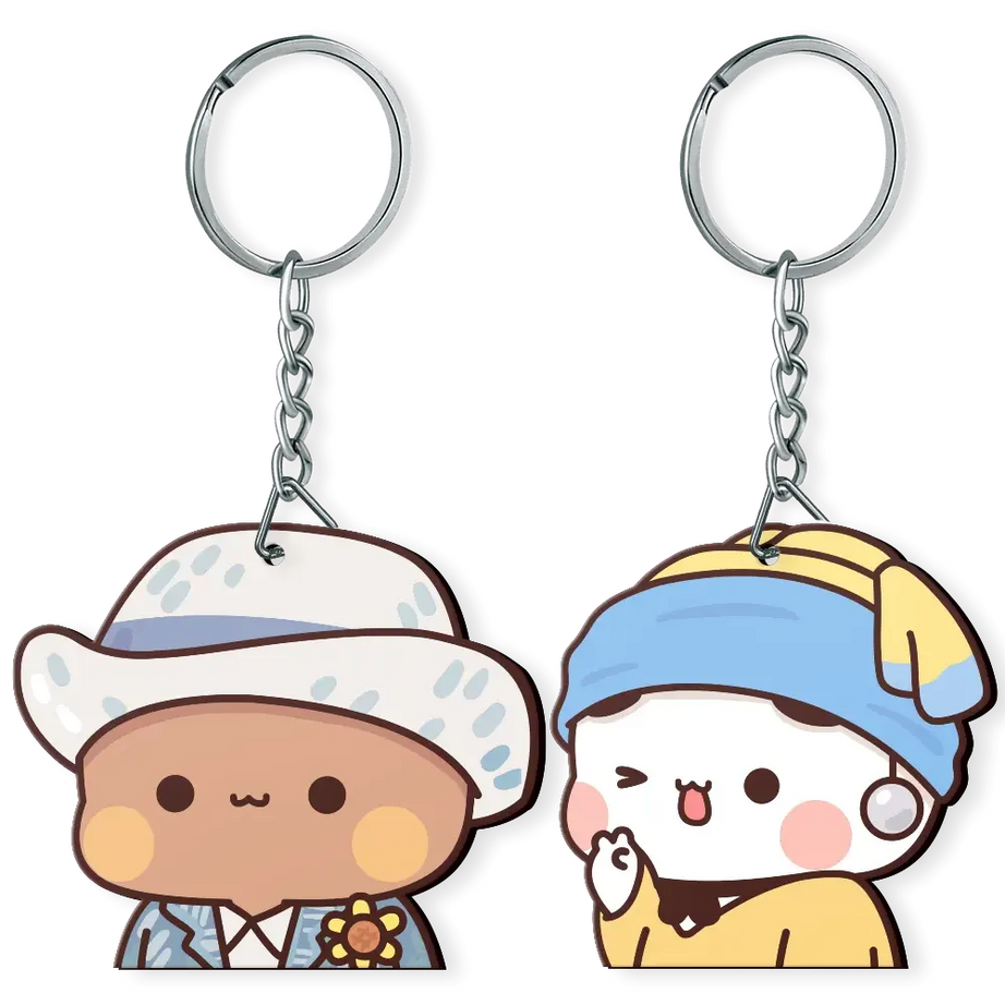 Bubu & Dudu – Famous Art – Keychain - Heybubududu