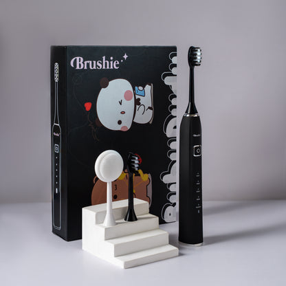 Brushie Sonic Electric Toothbrush 5-in-1 with Facial Cleansing – Bubu & Dudu Edition