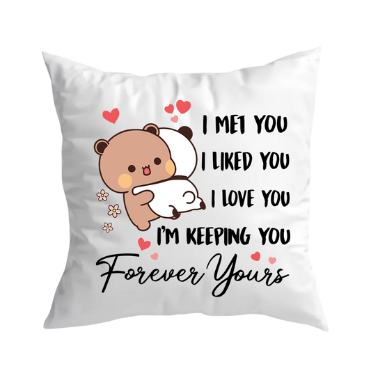 Forever Yours Couple Pillow | Romantic Bubu & Dudu Love Pillow Gift – product image 1