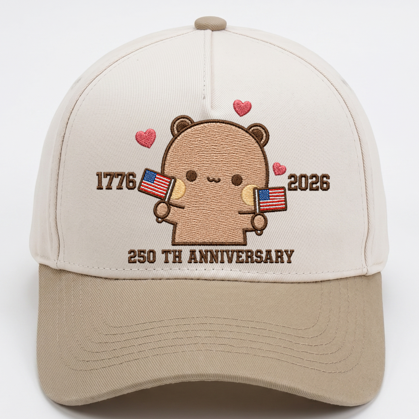 Bubu & Dudu 250th Anniversary Matching Couple Hats – USA Embroidered Caps