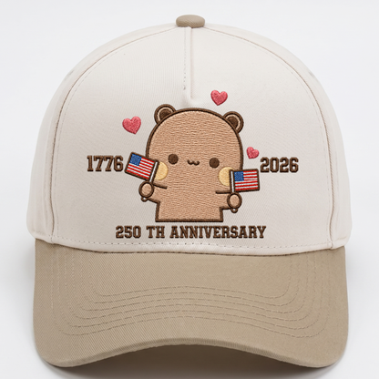 Bubu & Dudu 250th Anniversary Matching Couple Hats – USA Embroidered Caps