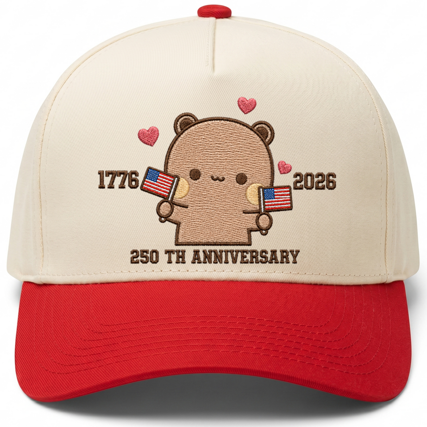 Bubu & Dudu 250th Anniversary Matching Couple Hats – USA Embroidered Caps