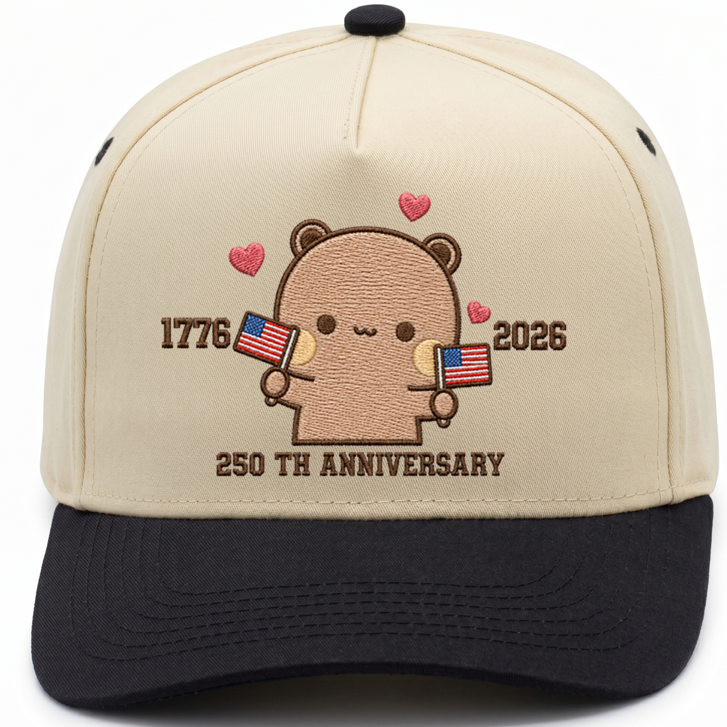 Bubu & Dudu 250th Anniversary Matching Couple Hats – USA Embroidered Caps
