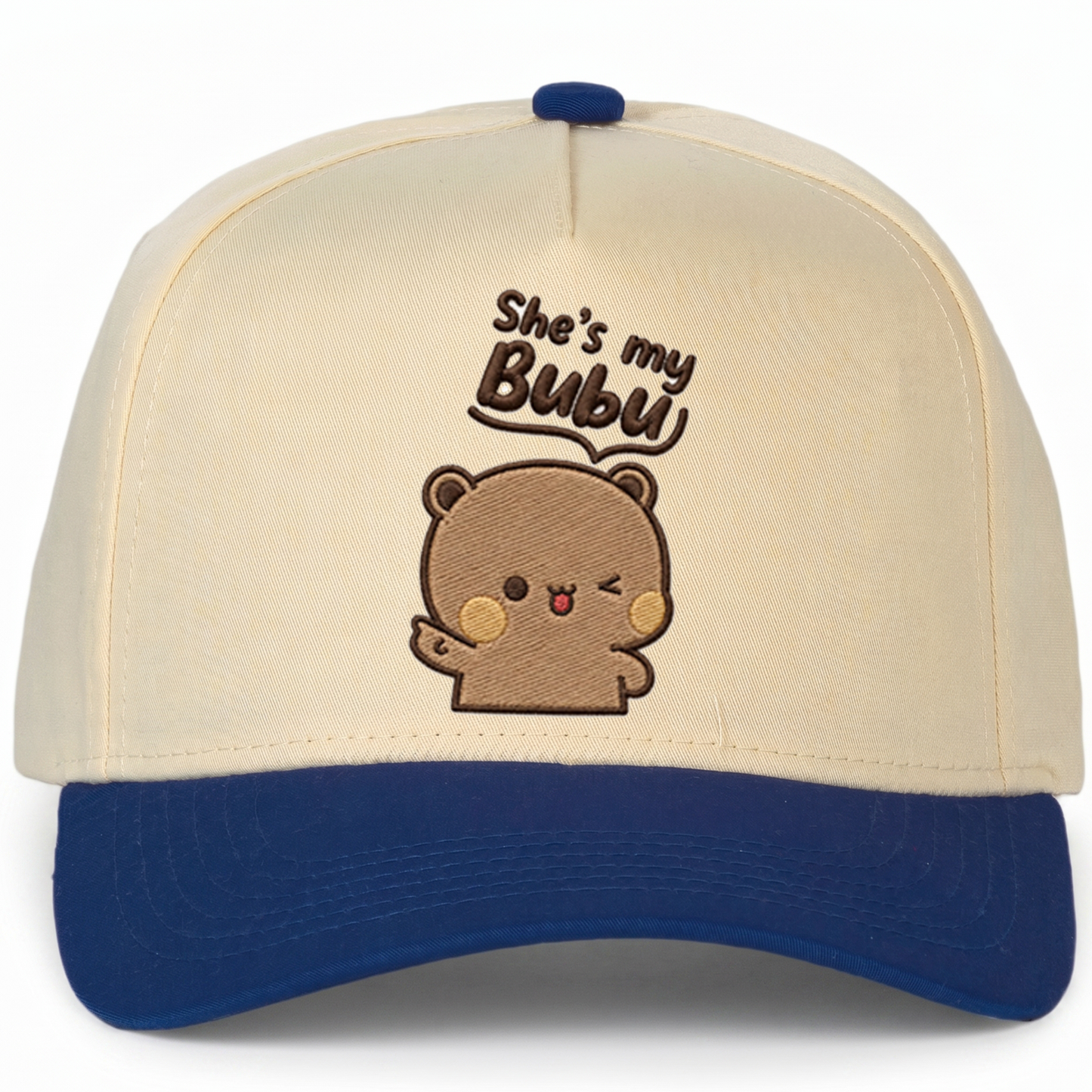 Bubu & Dudu Matching Couple Trucker Hats – Cute Embroidered His & Hers Caps