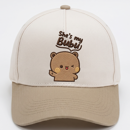 Bubu & Dudu Matching Couple Trucker Hats – Cute Embroidered His & Hers Caps