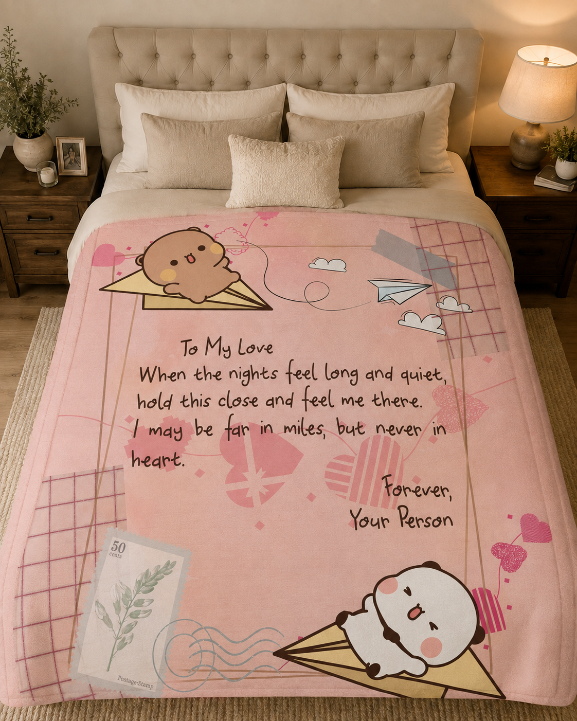 Bubu & Dudu Long Distance Blanket – When You're Far Away – product image 2