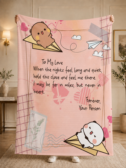 Bubu & Dudu Long Distance Blanket – When You're Far Away – product image 1