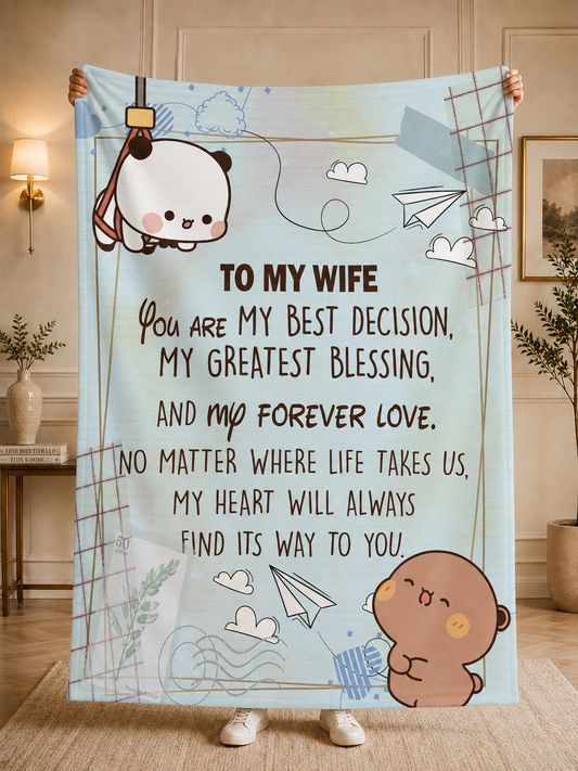 Bubu & Dudu Blanket – To My Wife, My Best Decision