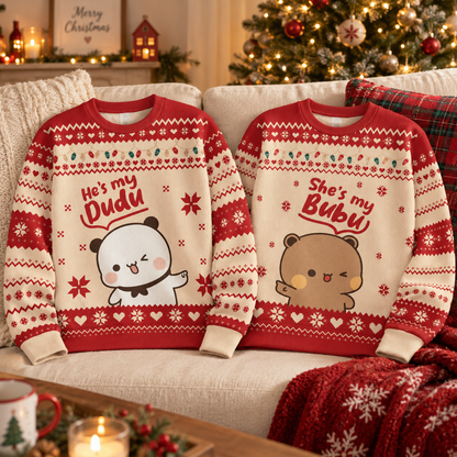 Bubu & Dudu Matching Christmas Sweater – My Dudu, My Bubu Edition