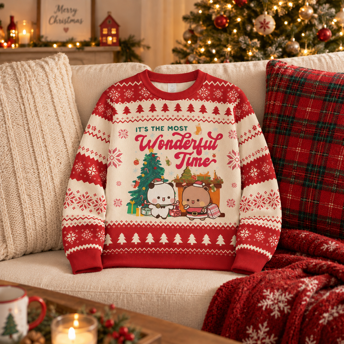 Bubu & Dudu Christmas Sweater – "It's The Most Wonderful Time" Edition