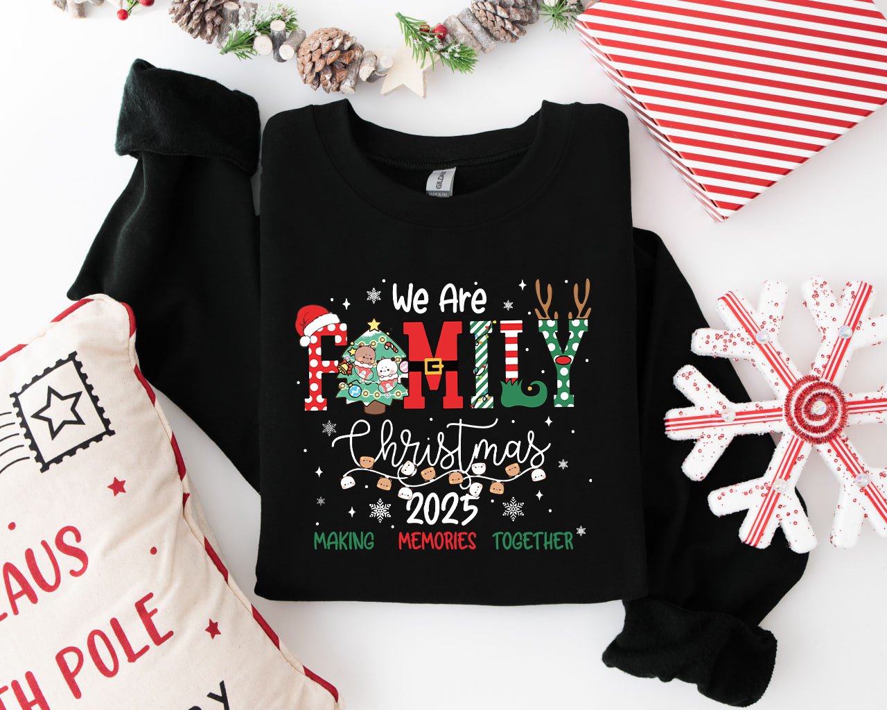 Bubu & Dudu Family Christmas 2025 Sweatshirt | Matching Holiday Crewneck
