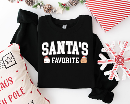 Bubu & Dudu Santa’s Favorite Sweatshirt - Cute Christmas Holiday Crewneck
