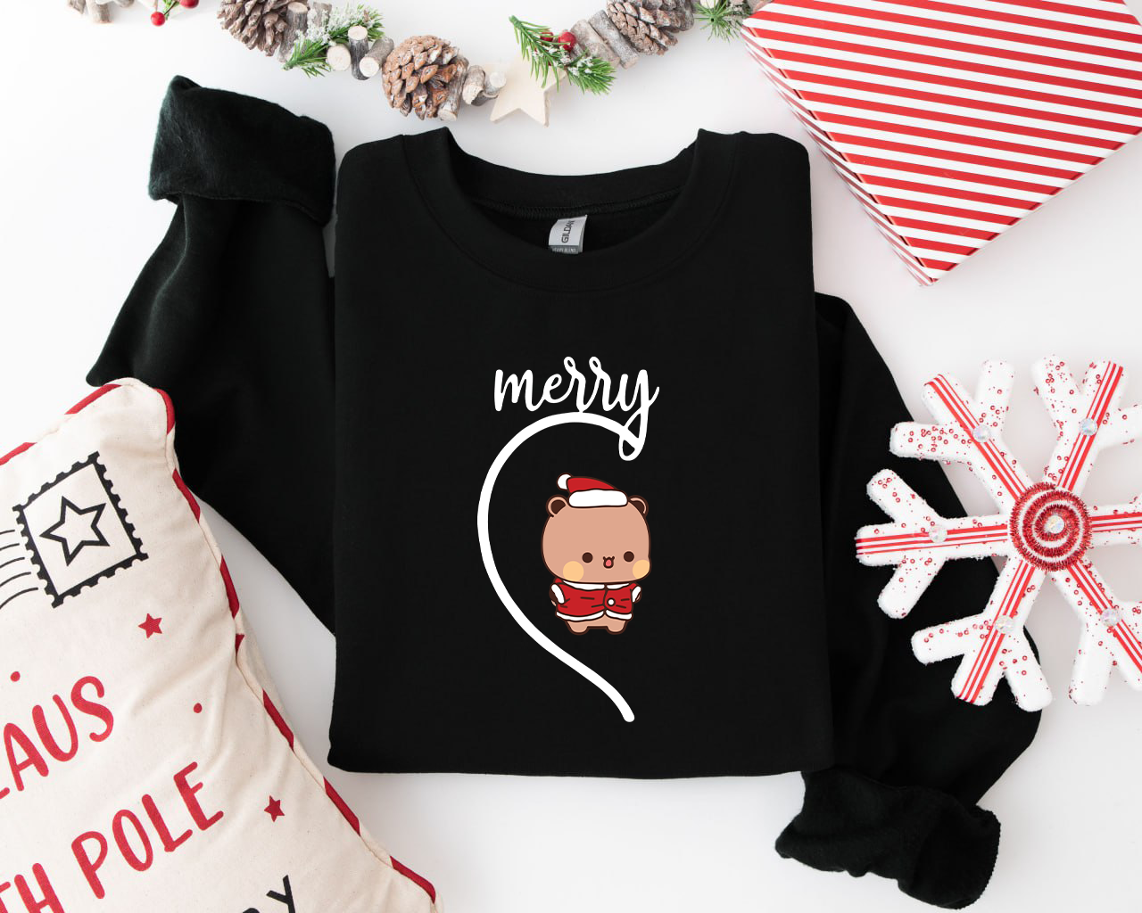 Cute Bubu & Dudu Xmas Couple Sweatshirts