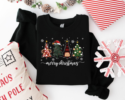 Bubu & Dudu Merry Christmas Sweatshirt – Cute Holiday Tree Design