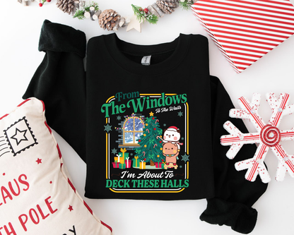 Funny Christmas Sweatshirt – Bubu & Dudu Deck These Halls
