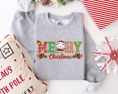 Bubu & Dudu Merry Christmas Sweatshirt Set – Cute Matching Holiday Sweaters for Couples