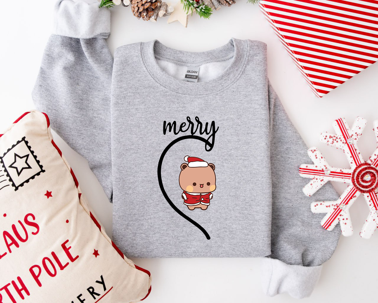 Cute Bubu & Dudu Xmas Couple Sweatshirts