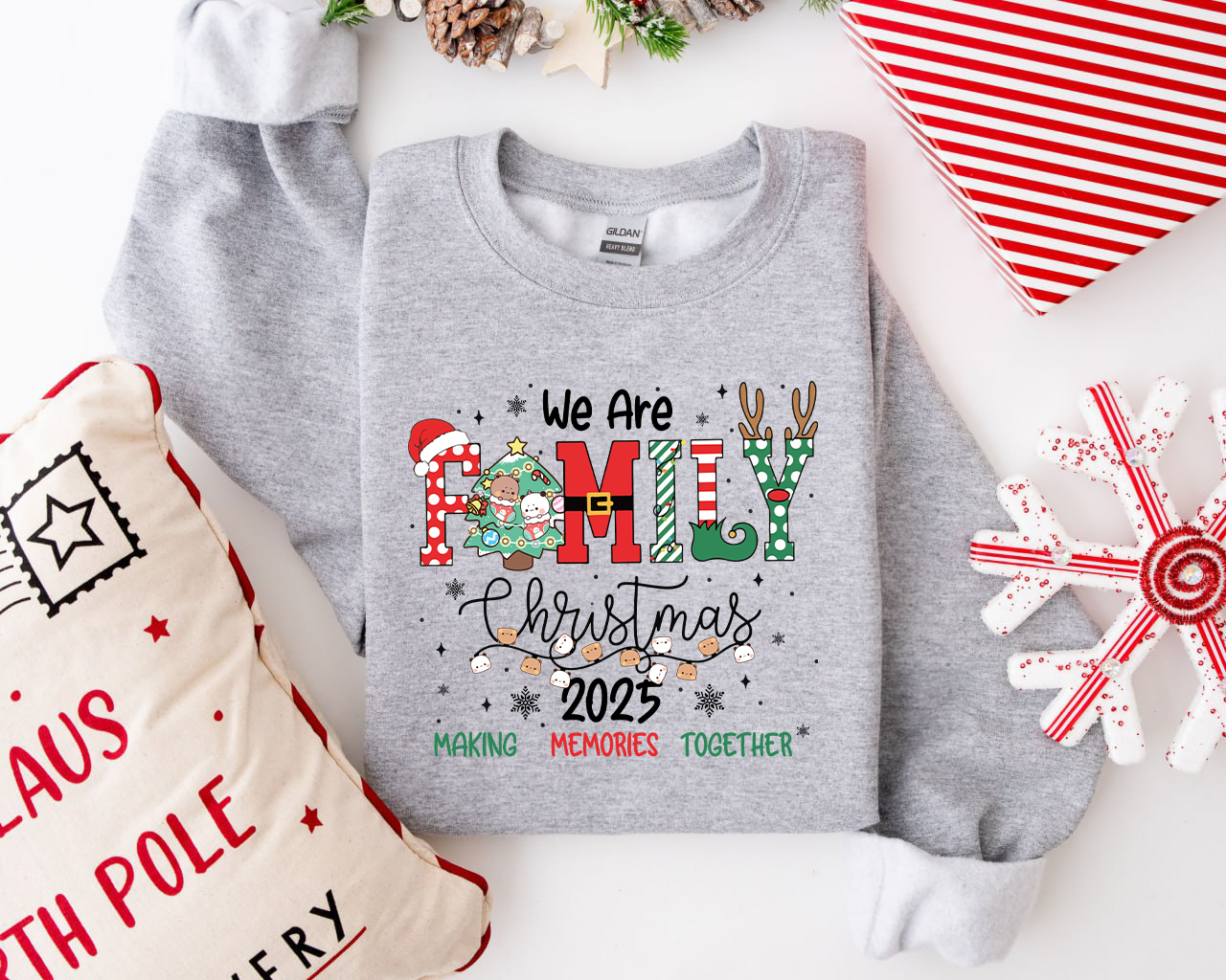 Bubu & Dudu Family Christmas 2025 Sweatshirt | Matching Holiday Crewneck